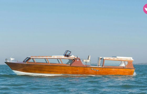 barca di lusso in legno grand water limousine
