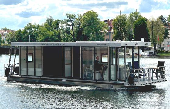 bungalowboot / hausboot trimaran blue x al 100