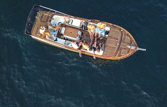traditional wooden boat riva