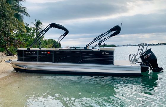 Rent Our Brand New Pontoon To Explore Sunny Miami!