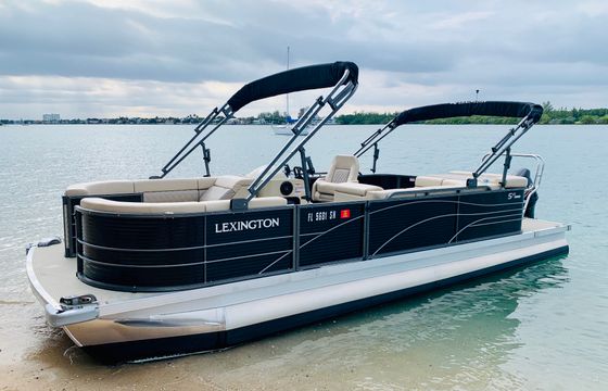 Rent Our Brand New Pontoon To Explore Sunny Miami!