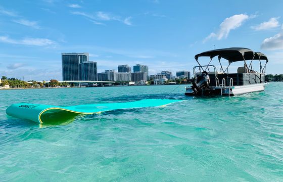 Rent Our Brand New Pontoon To Explore Sunny Miami!