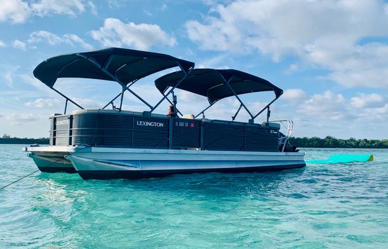 Rent Our Brand New Pontoon To Explore Sunny Miami!