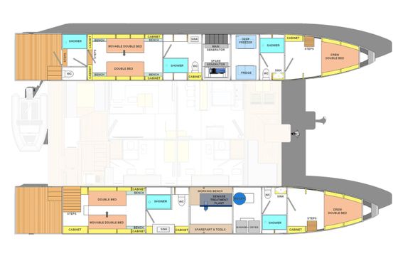 Irina Main Cabin 1 (2 Pax)
