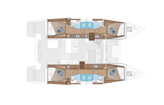 AQUA VITAE (generator, air condition, watermaker, 2 SUP free of charge, underwater lights) *Skippered only*