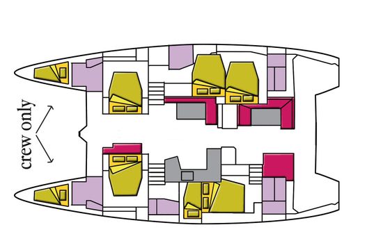 Dugongo II (GND) (6 cab + 1 crew) (A/C, WM, Generator, Inverter, Tender Lift)