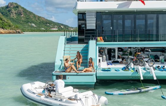 70ft Sunreef Power Catamaran | Blue