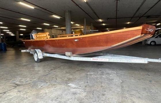 Witti Weidling Fährboot Mahagoni
