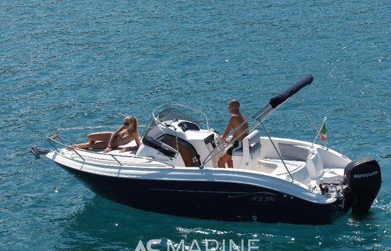 As Marine 590 Walk Around + Honda BF40E