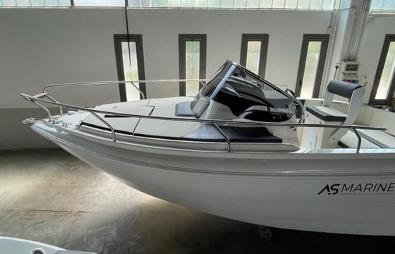 As Marine 590 Walk Around + Honda BF40E