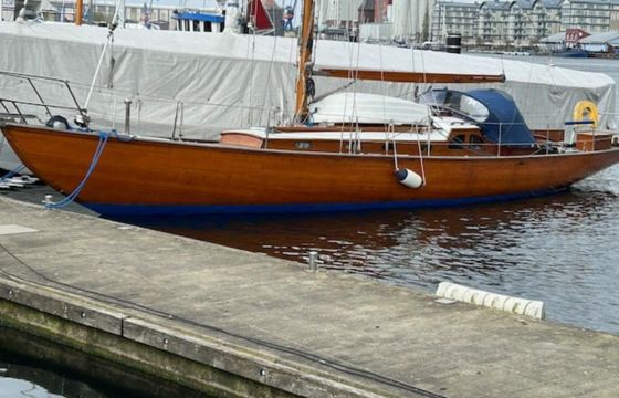 Klassische Holz Segelyacht