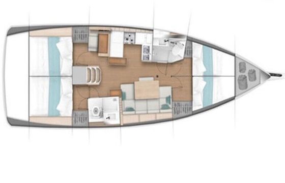 Sailboat Jeanneau Sun Odyssey 440 13.39m