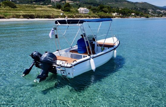 Motorboat Aiolos Marine Shipwreck & Blue Caves No License 40hp