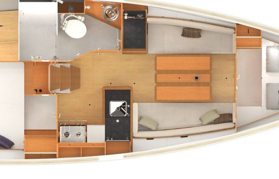 Sailboat SUN ODYSSEY 349 - 2 CABINES 10m