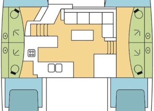 Catamaran Fountaine Pajot Fountaine Pajot Elba 45 - 4 + 2 cab. 13m