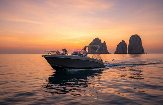 Motorboat from capri day tour scar next 150 cv 150hp
