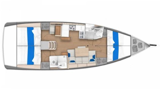 Sailboat Sunsail 44 SO 13m