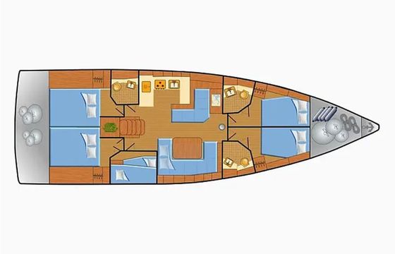 Sailboat Oceanis 51.1 14m