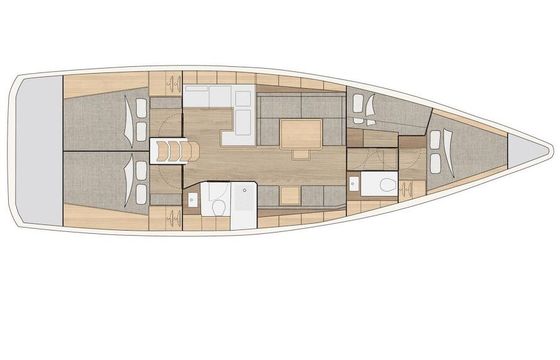 Sailboat Salona 46 14.02m