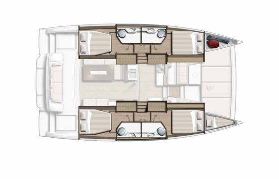 Catamaran Bali 4.2 A/C-GEN &amp; WM 12m