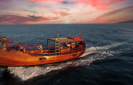 Motorboat BM Phoenician traditional boat Tyros 220hp