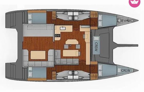 Catamaran Luna 49 14.9m