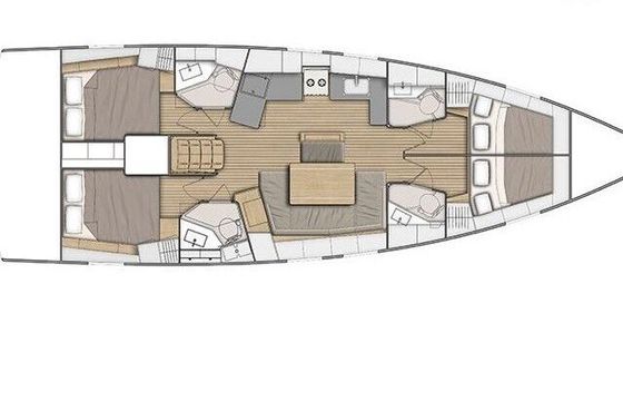 Sailboat Oceanis 46.1 14m