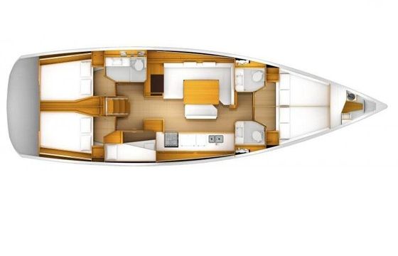 Sailboat Sun Odyssey 519 -  6 cabs 15.38m