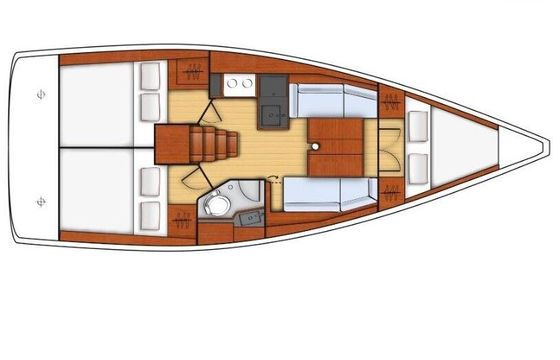 Sailboat Oceanis 35.1 10m