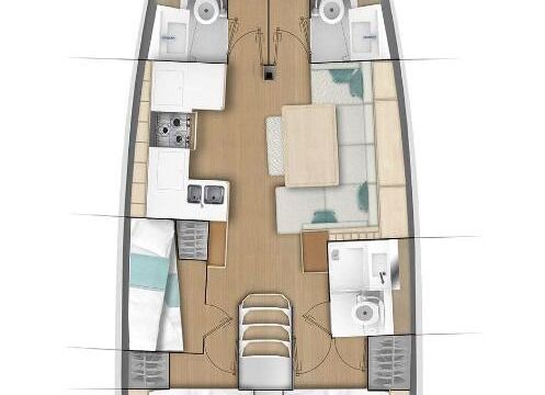 Sailboat Jeanneau Sun Odyssey 490 - 5 + 1 cab. 14m
