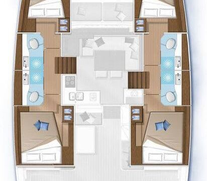Catamaran Lagoon-Bénéteau Lagoon 40 - 4 + 2 cab 11m