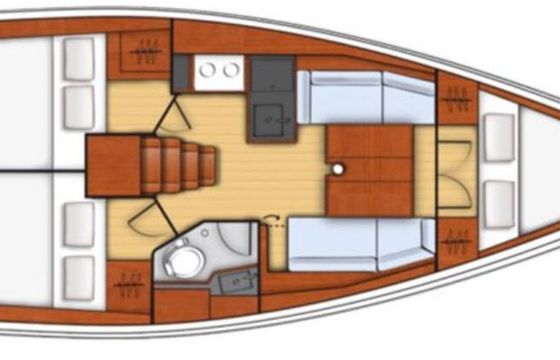 Sailboat Benetau OCEANIS 35 10.45m