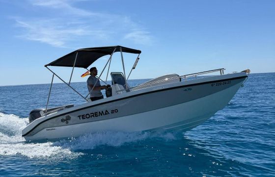 Motorboat Teorema 20 Open apta licencia navegación 115cv 115hp