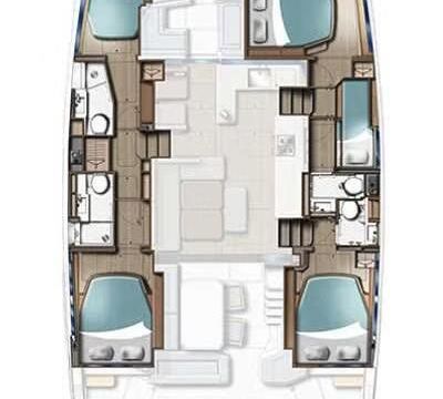 Catamaran Leopard Leopard 46 - 5 cab. 13m