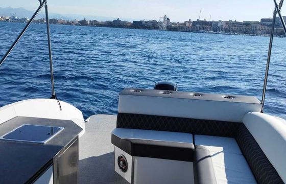 Motorboat Swiss-Boats Pontoon Luxury Boat 150hp