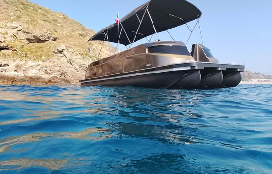 Motorboat Swiss-Boats Pontoon Luxury Boat 150hp