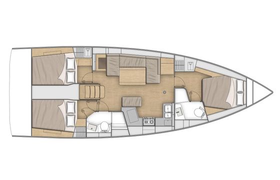 Sailboat Bénéteau Oceanis 40.1 - 3 cab. 12m
