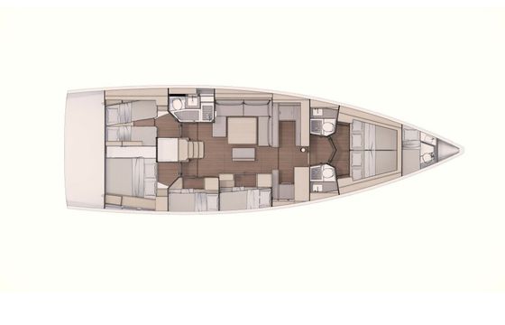 Sailboat Dufour 530 16.35m