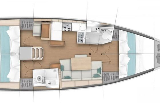 Sailboat Jeanneau Sun Odyssey 440 13m