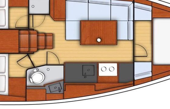Sailboat Beneteau Oceanis 38 11m