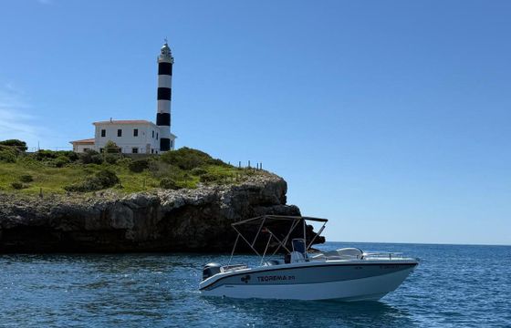 Motorboat Teorema Open 20 apta licencia navegación 115hp