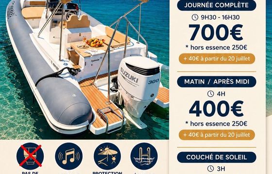 RIB Dans nos jardins secrets ⭐️⭐️⭐️⭐️⭐️ Les plus beaux endroits 200hp