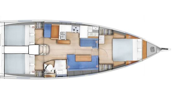 Sailboat Jeanneau Sun Odyssey 410 12.35m