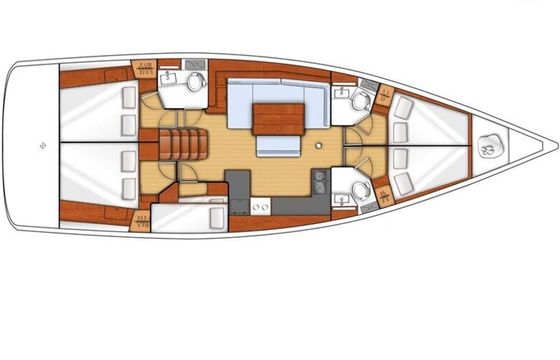 Sailboat Beneteau Oceanis 48 14.6m
