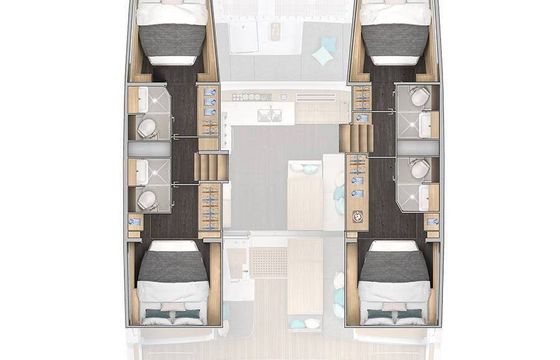 Catamaran Lagoon-Bénéteau Lagoon 43 - 4 + 2 cab. 13m