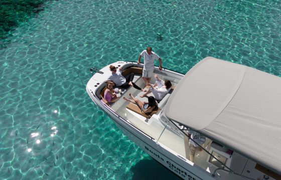 Motorboat Beneteau Flyer 9 spacedeck con paella 400hp