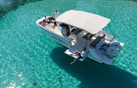 Motorboat Beneteau Flyer 9 spacedeck con paella 400hp