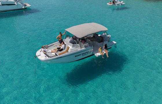 Motorboat Beneteau Flyer 9 spacedeck con paella 400hp