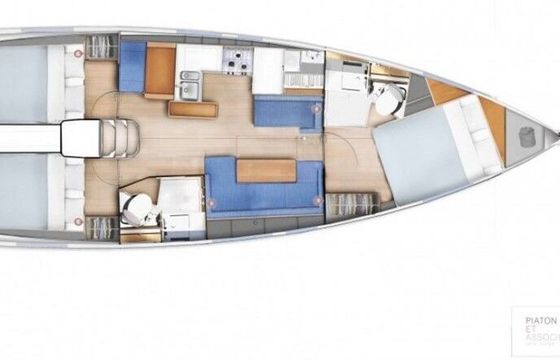 Sailboat Jeanneau Sun Odyssey 410 12.35m