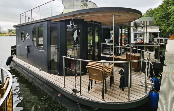 Houseboat Nautilus Hausboote Nautiki mini 3 mit Kamin - führerscheinfrei